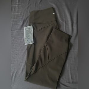 Lululemon Size 10 In Movement Everlux Dark Olive 25" NWT